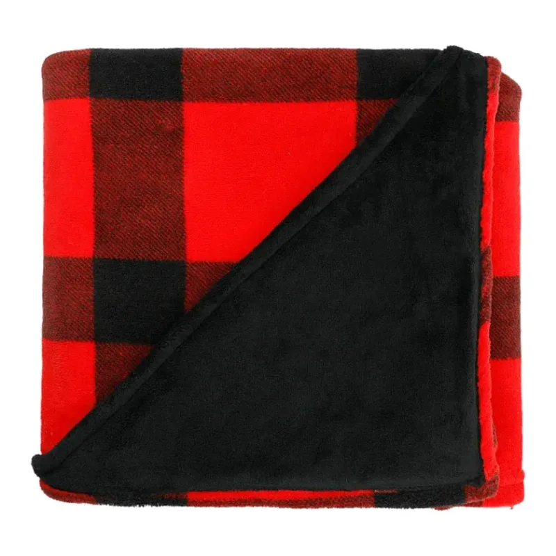Customized Buffalo Plaid Ultra Plush Throw Blanket — view 2