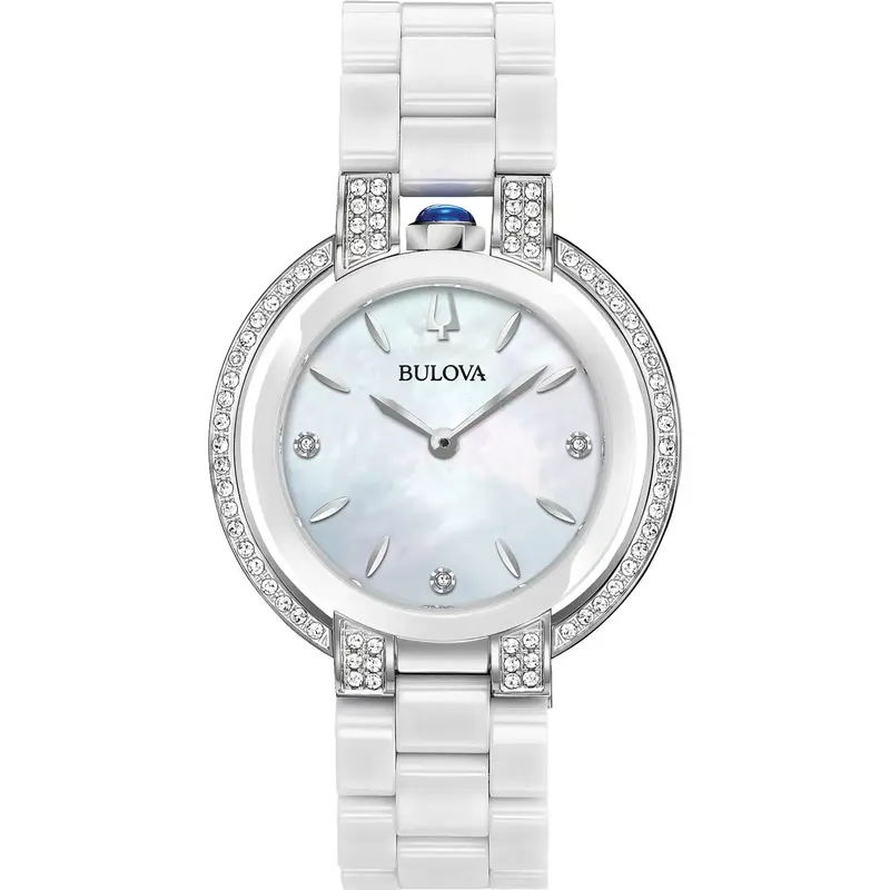 Bulova 98R265 Ladies Ceramic Bracelet Rubaiyat