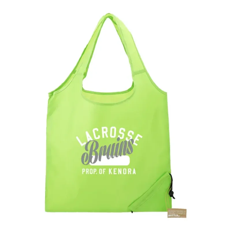 Custom Branded RPET Foldable Shopper Tote - EcoSmart — view 5
