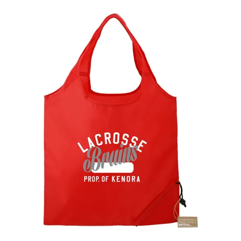 Custom Branded RPET Foldable Shopper Tote - EcoSmart — view 9