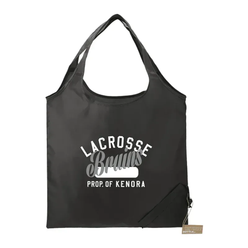 Custom Branded RPET Foldable Shopper Tote - EcoSmart — view 3