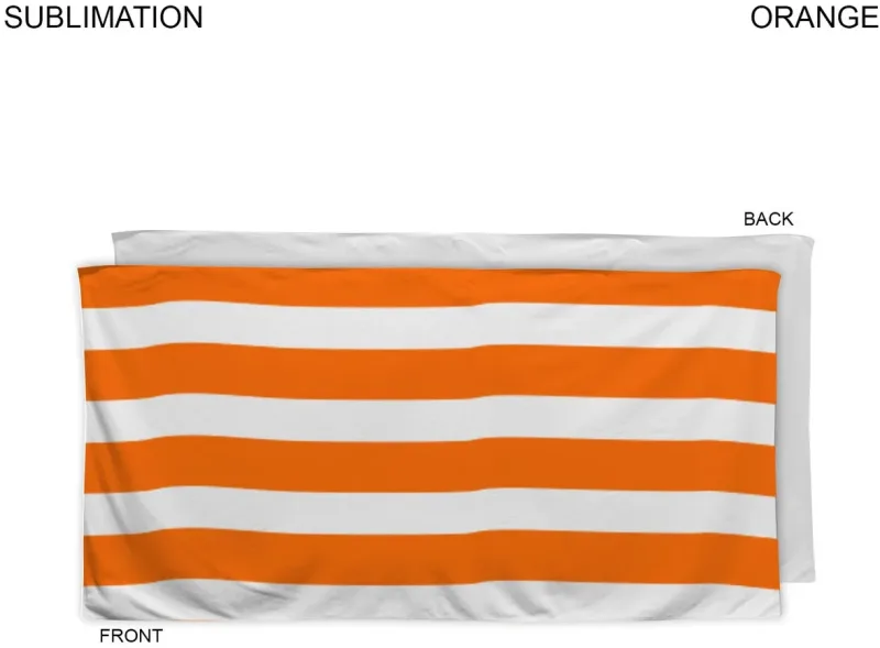 Cabana Stripe Sublimated, Absorbent Microfiber Dri-Lite Terry Beach, Shower Towel (30x60) — view 12