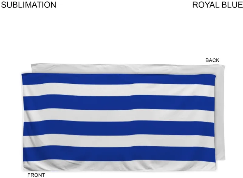 Cabana Stripe Sublimated, Absorbent Microfiber Dri-Lite Terry Beach, Shower Towel (30x60) — view 13
