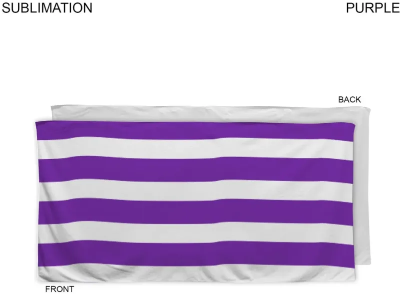Cabana Stripe Sublimated, Absorbent Microfiber Dri-Lite Terry Beach, Shower Towel (30x60) — view 6