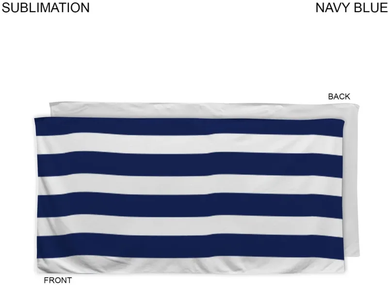 Cabana Stripe Sublimated, Absorbent Microfiber Dri-Lite Terry Beach, Shower Towel (30x60) — view 7