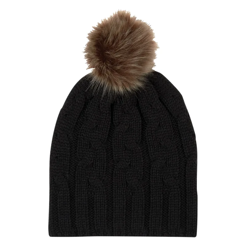 Cameron Cable Knit Pom Beanie — view 4