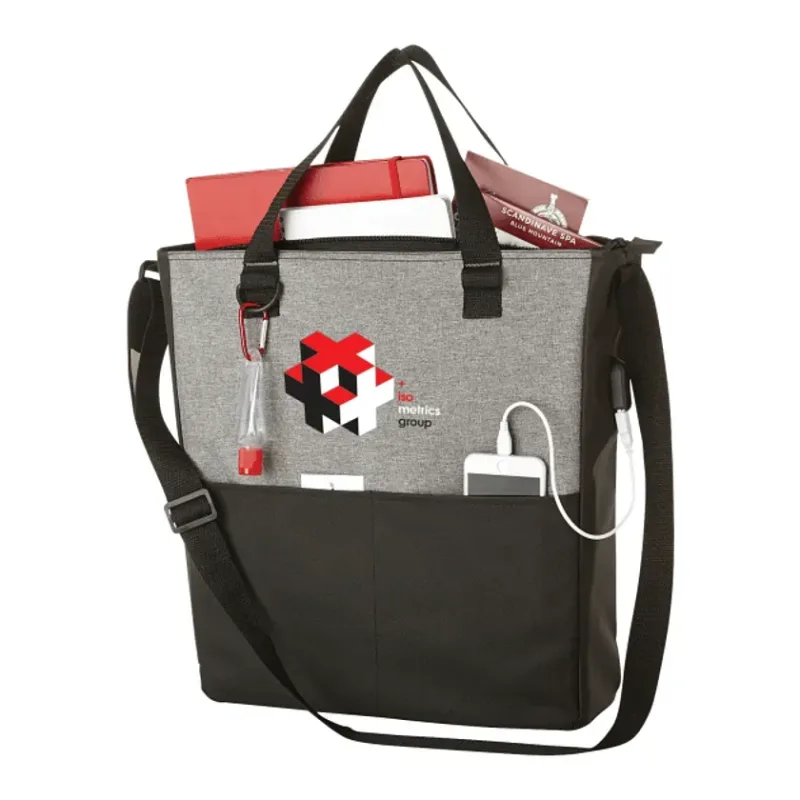 Custom Branded Cameron Convention Tote with USB Port — view 5