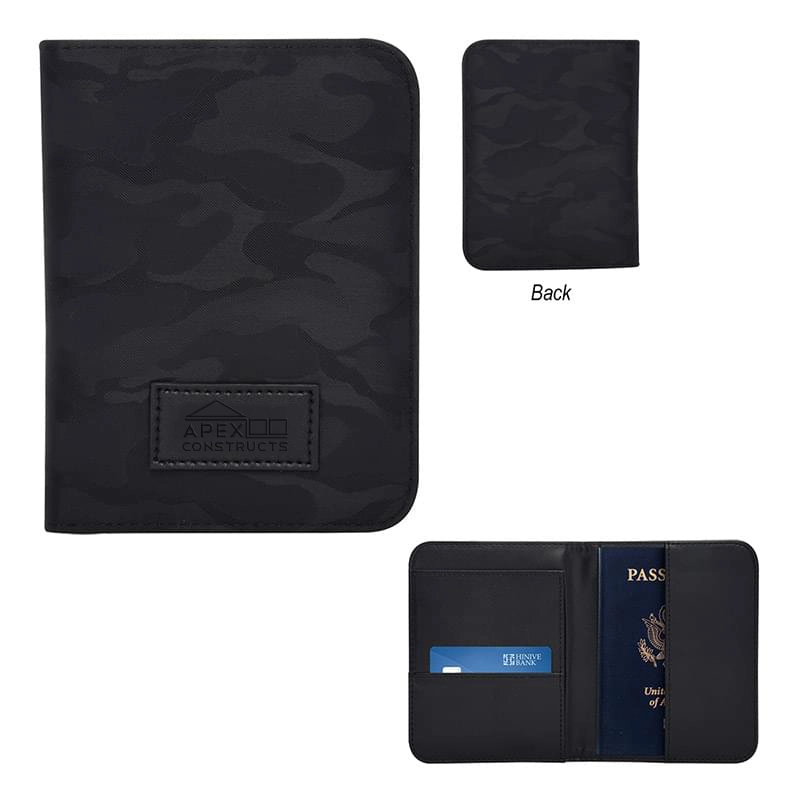 Camo-Designed Adventurer's Passport Holder