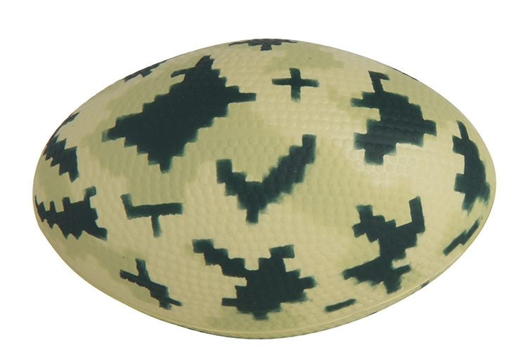 Digital Camo Football Stress Reliever