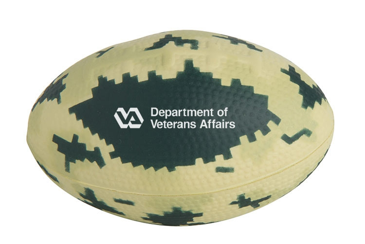 Digital Camo Football Stress Reliever