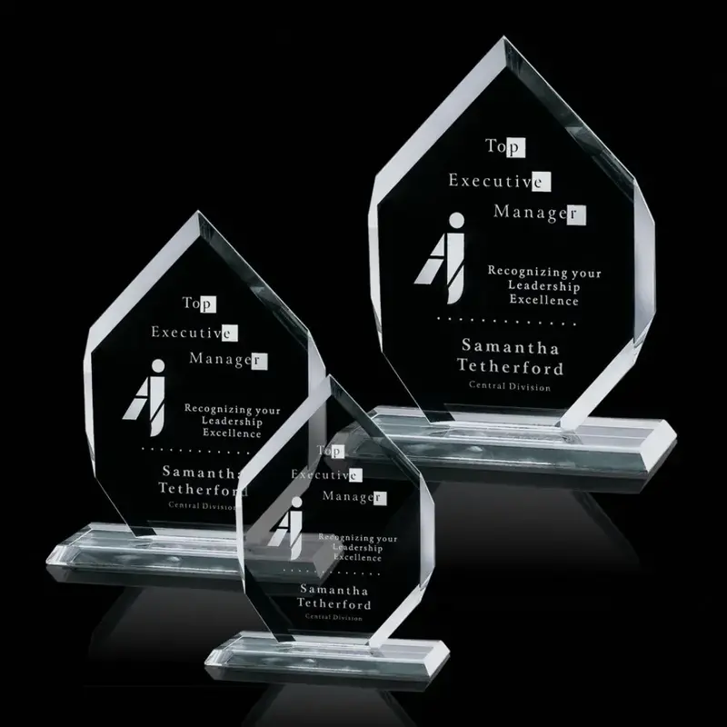 Budget Custom Branded Canberra Award - 4 Shapes