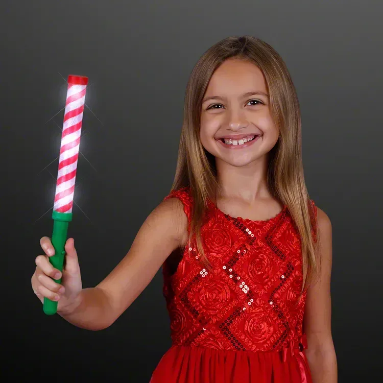 Candy Cane Lights Baton Stick — view 3