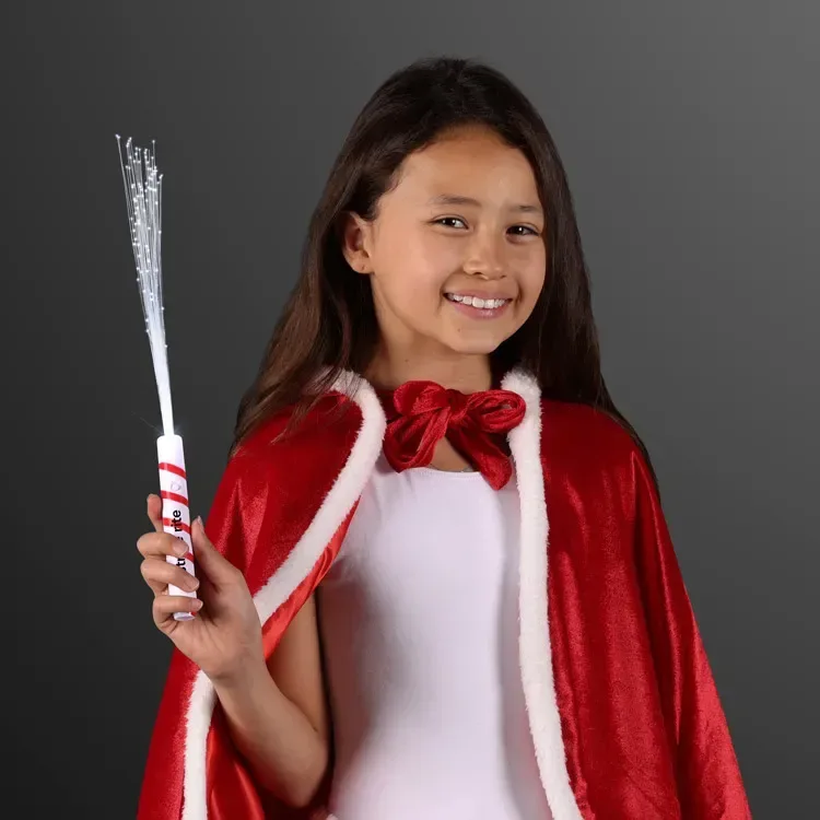 Candy Cane Wands, Fiber Optic White Lights — view 4