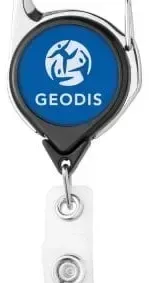 Carabiner ID Badge Reel with Belt Clip — view 4