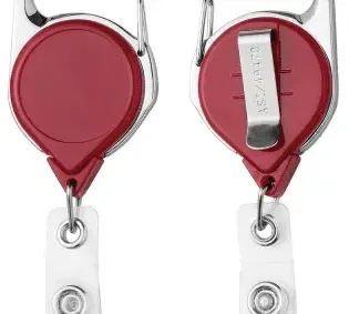 Carabiner ID Badge Reel with Belt Clip — view 5