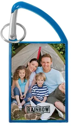 Carabiner Snap-In Photo Keytag — view 3
