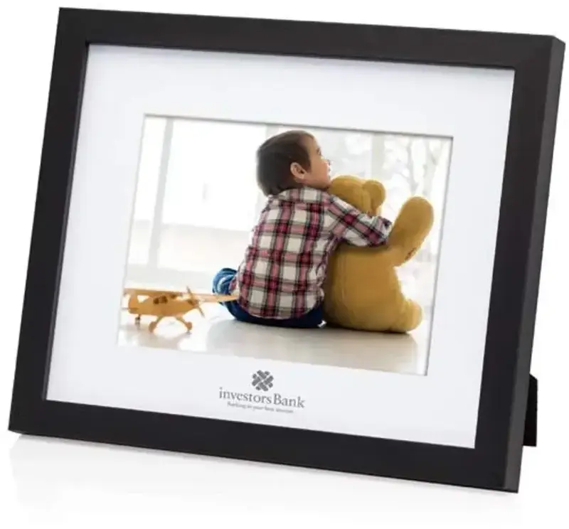 Customizable Elegant Black Tuxedo Wood Photo Frames for Corporate & Personal Gifts