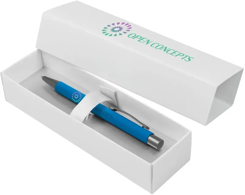 Personalized Custom Catalyst Softy Pen Gift Set - Color Jet on Both — view 2
