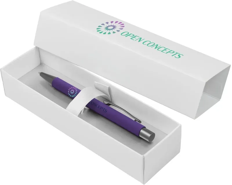 Personalized Custom Catalyst Softy Pen Gift Set - Color Jet on Both — view 4