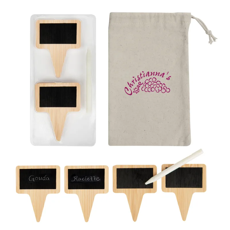 Chalkboard Cheese Markers & Chalk Set — view 3