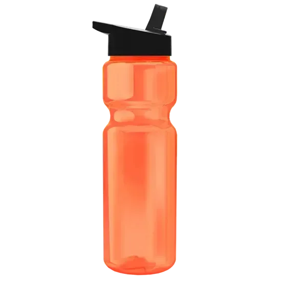 Custom Branded 28 oz. Transparent Bottle - Flip Straw Lid — view 15
