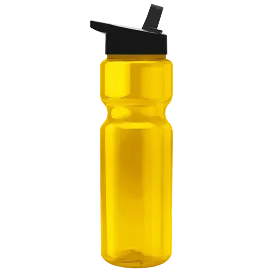 Custom Branded 28 oz. Transparent Bottle - Flip Straw Lid — view 6