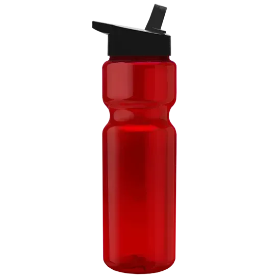 Custom Branded 28 oz. Transparent Bottle - Flip Straw Lid — view 10