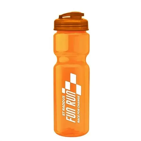 Custom Translucent Bike Bottle - 28 oz. (Flip Lid)