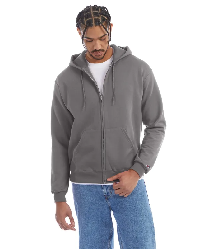 Champion Adult Powerblend® Full-Zip Hooded Sweatshirt — view 2