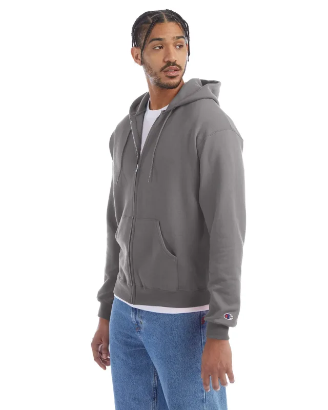 Champion Adult Powerblend® Full-Zip Hooded Sweatshirt — view 5