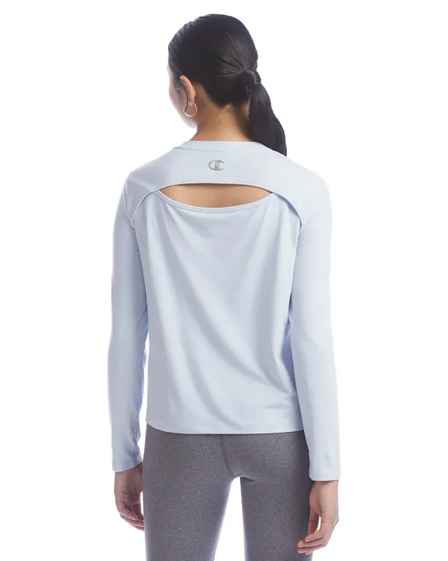 Champion Ladies' Cutout Long Sleeve T-Shirt — view 11