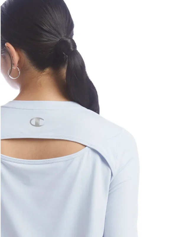 Champion Ladies' Cutout Long Sleeve T-Shirt — view 12