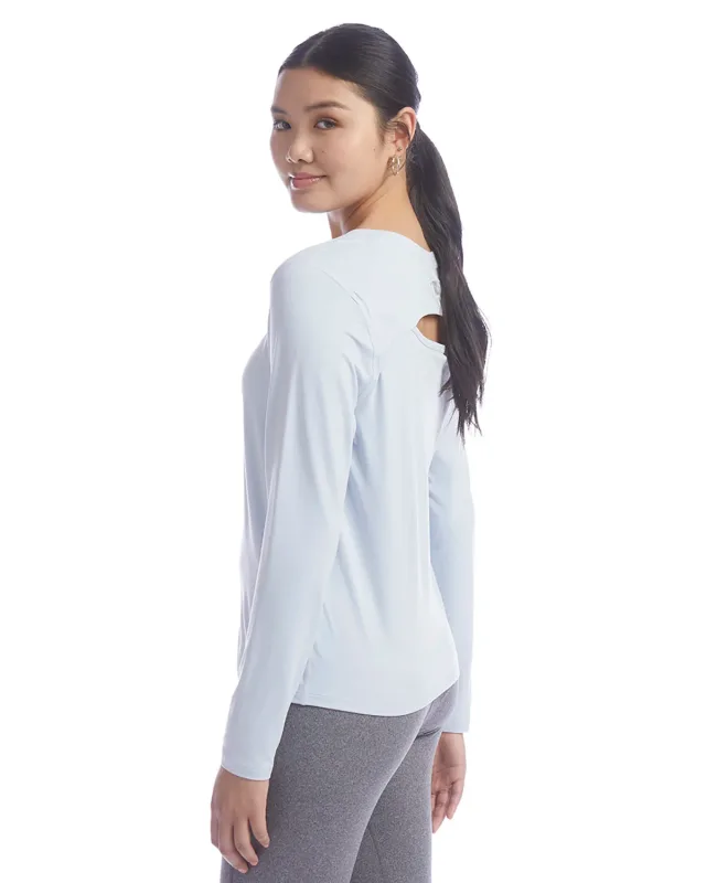 Champion Ladies' Cutout Long Sleeve T-Shirt — view 14