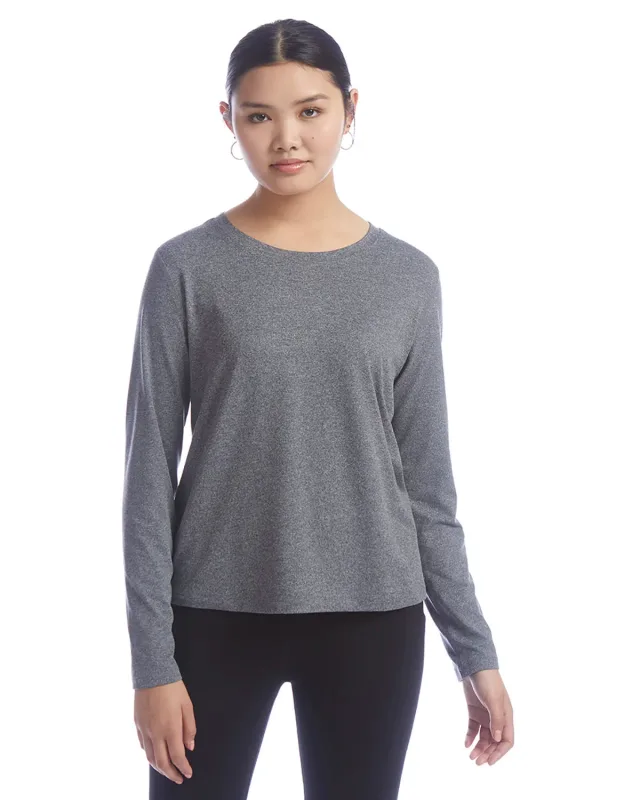 Champion Ladies' Cutout Long Sleeve T-Shirt — view 18