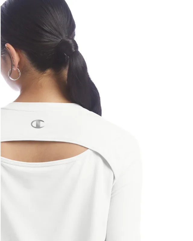 Champion Ladies' Cutout Long Sleeve T-Shirt — view 2
