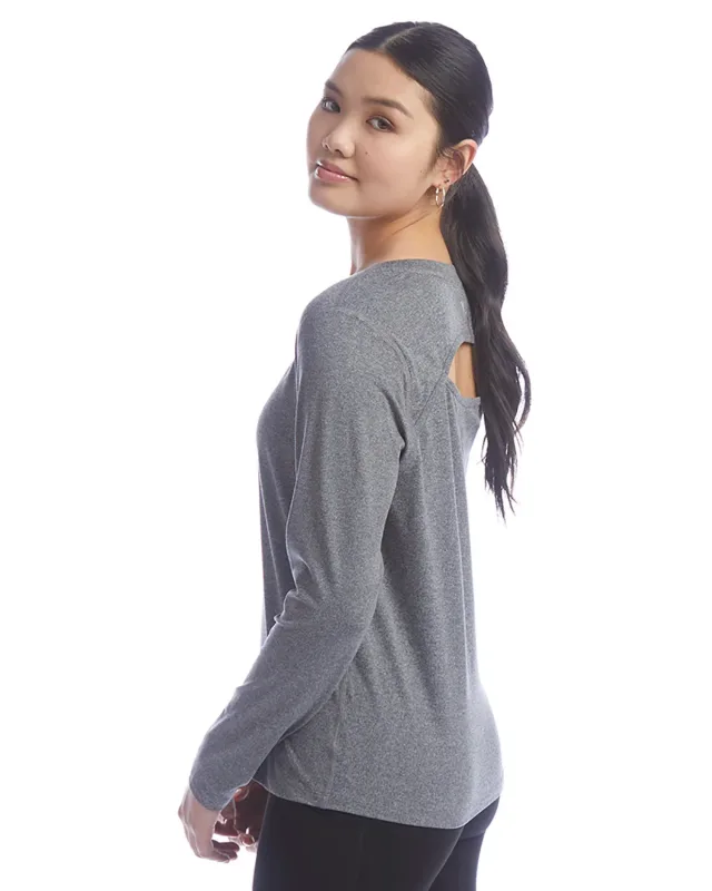 Champion Ladies' Cutout Long Sleeve T-Shirt — view 20