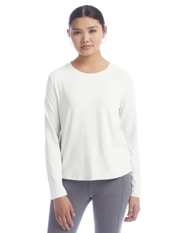 Champion Ladies' Cutout Long Sleeve T-Shirt — view 3