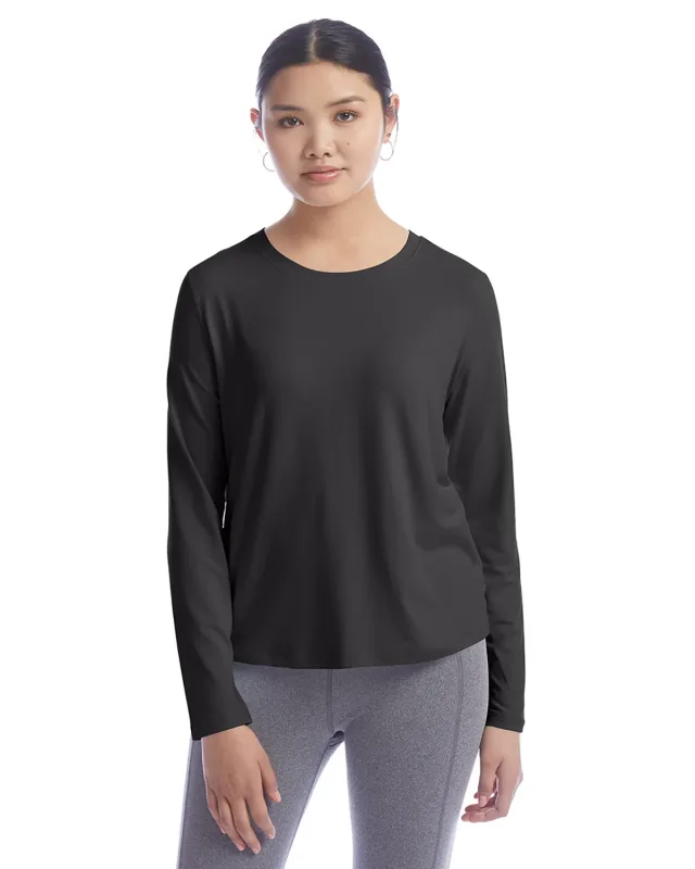 Champion Ladies' Cutout Long Sleeve T-Shirt — view 8