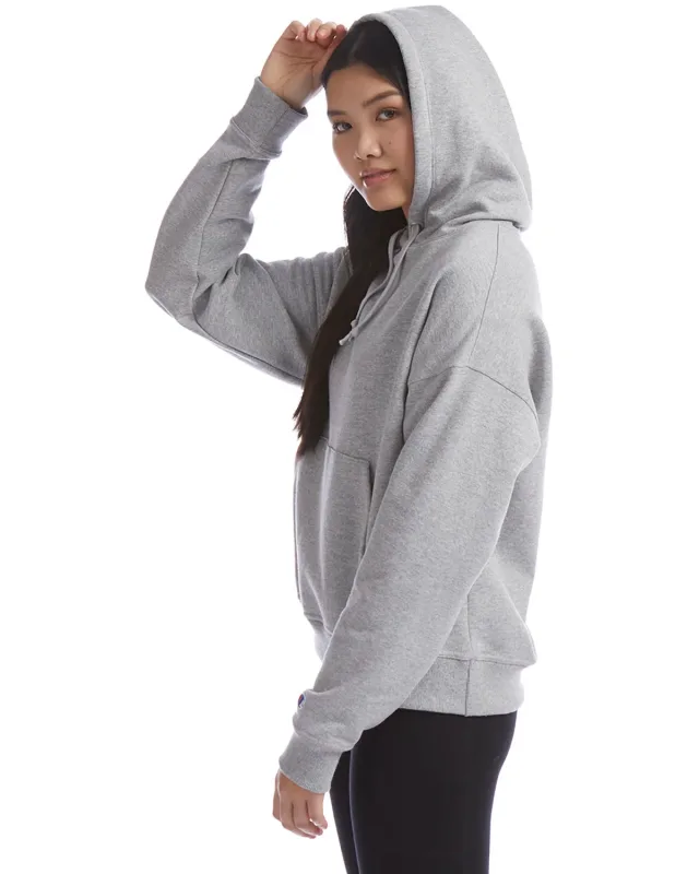 Champion Ladies' PowerBlend Relaxed Hooded Sweatshirt — view 12