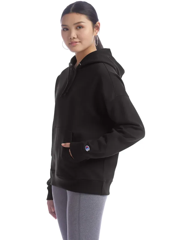 Champion Ladies' PowerBlend Relaxed Hooded Sweatshirt — view 16