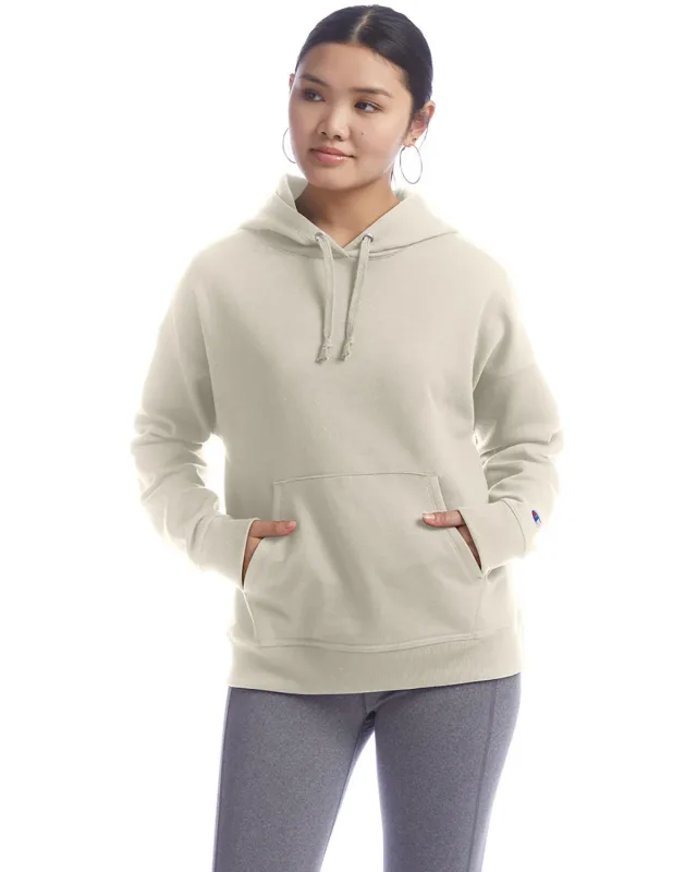 Champion Ladies' PowerBlend Relaxed Hooded Sweatshirt — view 2