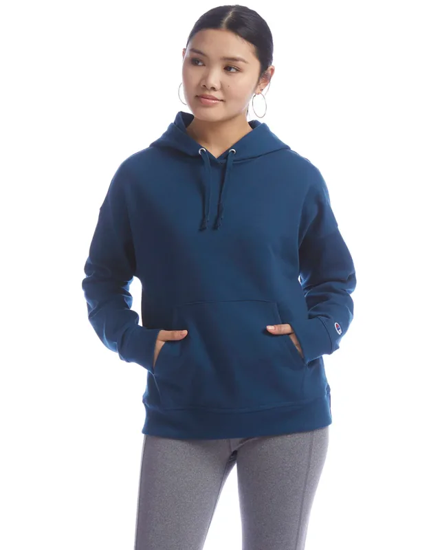 Champion Ladies' PowerBlend Relaxed Hooded Sweatshirt — view 24
