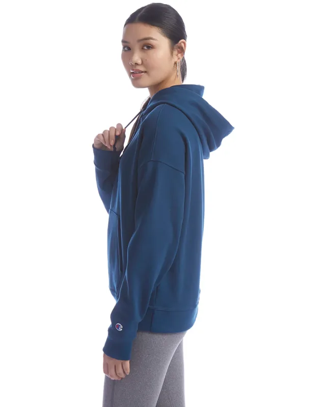 Champion Ladies' PowerBlend Relaxed Hooded Sweatshirt — view 27
