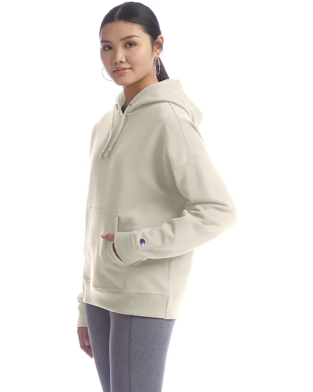 Champion Ladies' PowerBlend Relaxed Hooded Sweatshirt — view 5