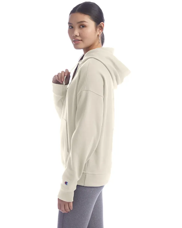 Champion Ladies' PowerBlend Relaxed Hooded Sweatshirt — view 6
