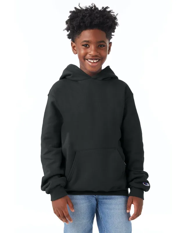 Champion Youth Powerblend® Pullover Hooded Sweatshirt — view 15