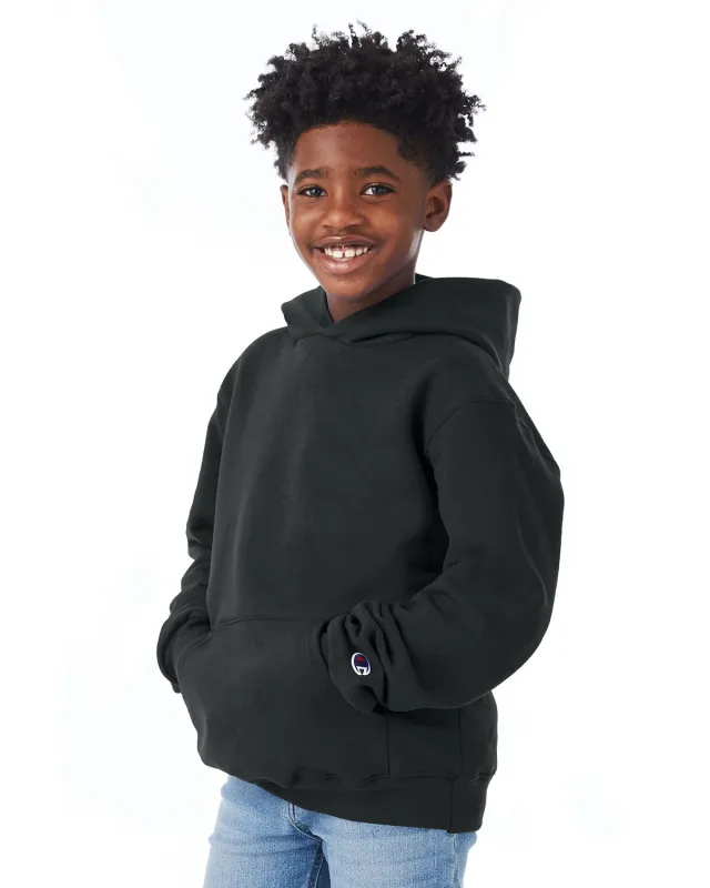 Champion Youth Powerblend® Pullover Hooded Sweatshirt — view 16