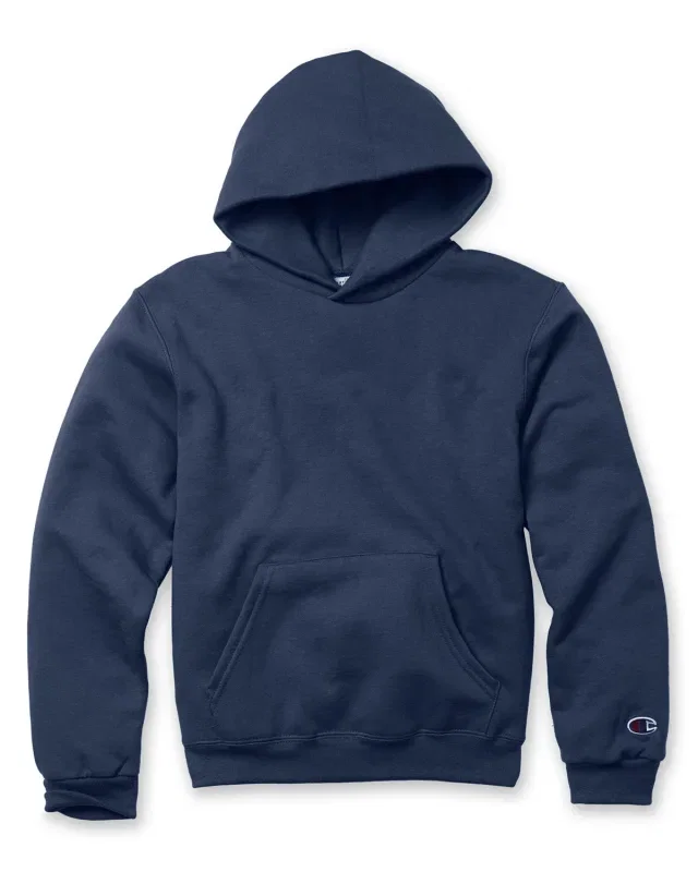 Champion Youth Powerblend® Pullover Hooded Sweatshirt — view 2