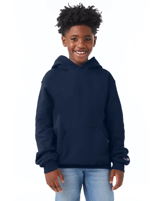 Champion Youth Powerblend® Pullover Hooded Sweatshirt — view 3