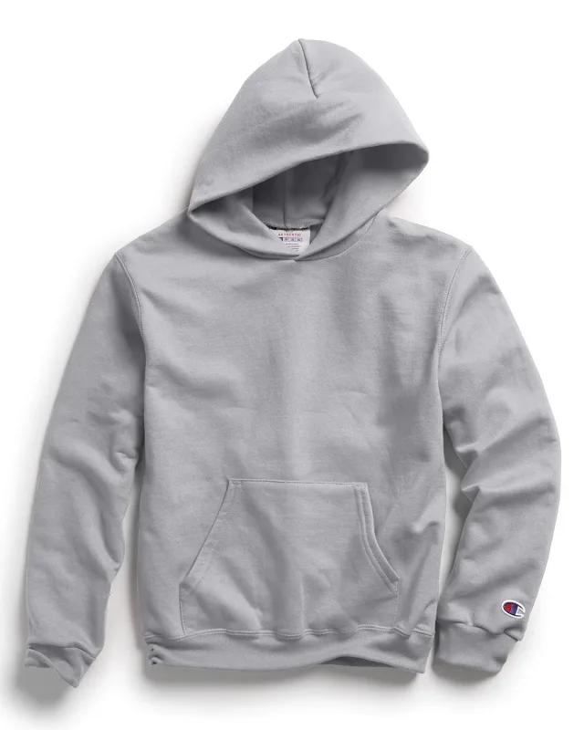 Champion Youth Powerblend® Pullover Hooded Sweatshirt — view 7